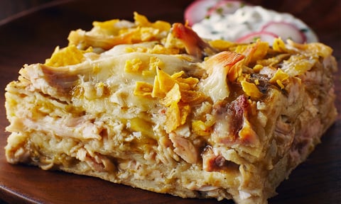 Lasagnes au Poulet et Piment Vert
