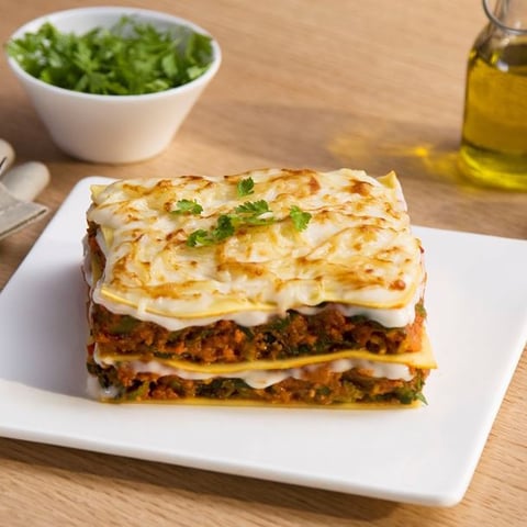 Lasagnes Végétales aux Poireaux Tomates et Soja