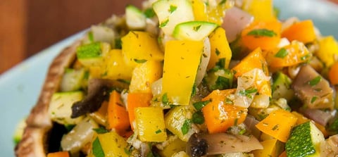 LÉGUMES AVEC VINAIGRE BALSAMIQUE