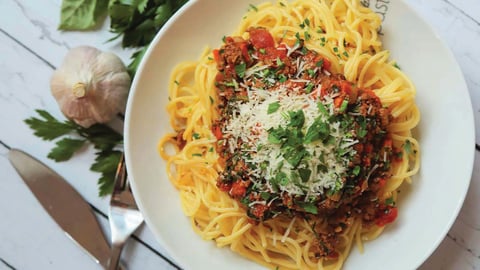 Les Fameuses Pâtes à la Bolognaise