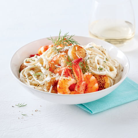 Linguines Alfredo aux Fruits de Mer