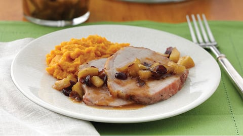 Longe de Porc Rôtie Glacée à L'érable
