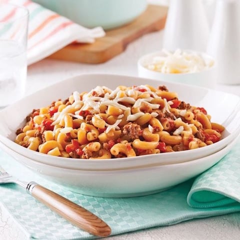 Macaroni à la Viande dans une Seule Casserole