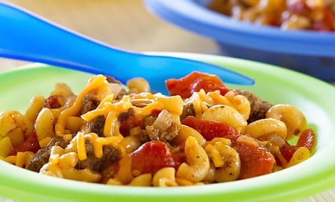 Macaroni au Boeuf, aux Tomates et au Fromage Vite Fait