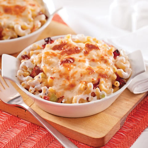 Macaroni au Fromage, Céleri et Bacon