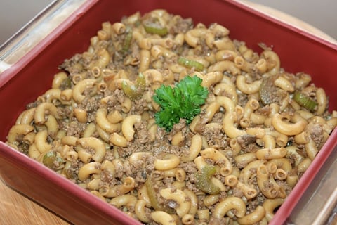 Macaroni Chinois au Boeuf Haché