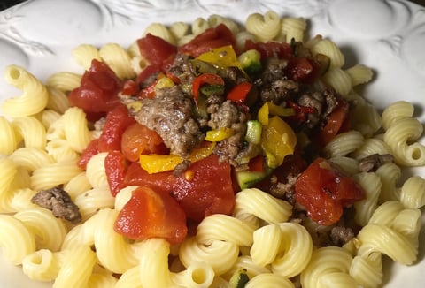 Macaroni Déconstruit avec Bacon et Fromage