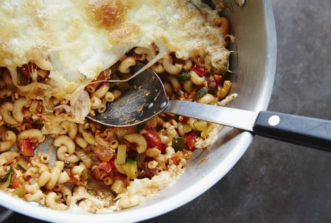 Macaroni Gratiné aux Poivrons