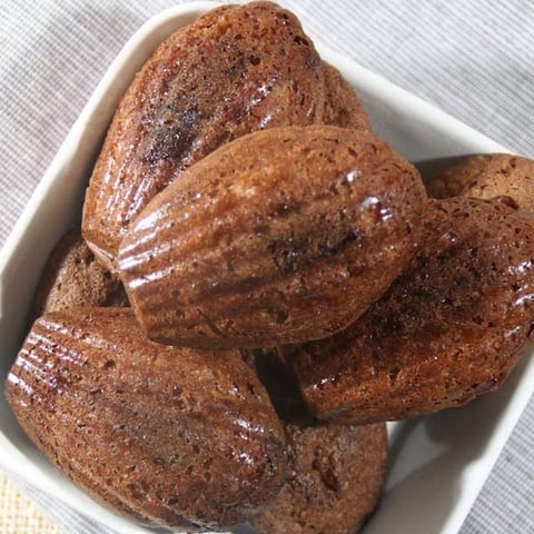 Madeleines Végétariennes au Chocolat