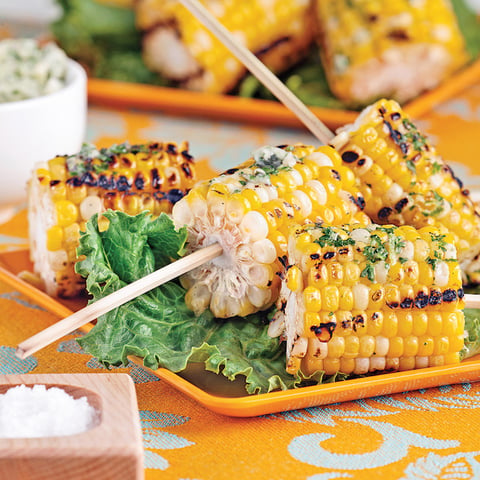 Maïs Grillés sur Brochettes