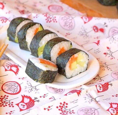 Maki au Saumon Avocat & Concombre (recette facile)