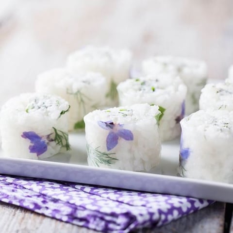 Makis Blancs au Chèvre Frais et Herbes Fraiches
