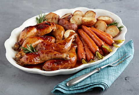 Poulet Rôti à L'Érable et à la Moutarde
