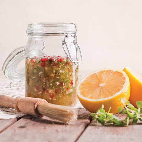 Marinade au Citron et Poivre Rose