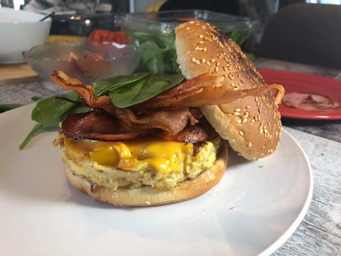 McSandwich Omelette Bacon