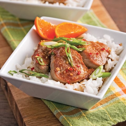 Médaillons de Porc au Gingembre