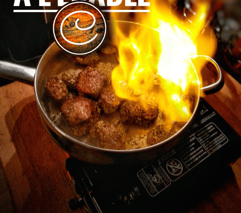 Mignons de Porc Flambés (sauce champignons & whisky à l'érable)