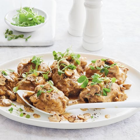Mijoté de Poulet aux Champignons