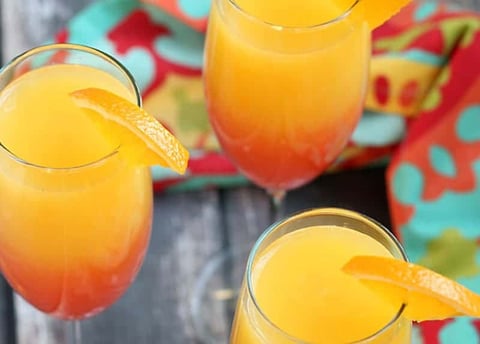 Mimosa à la Tequila Sunrise