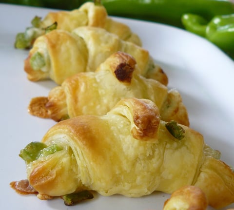 Mini-Croissant Chèvre et Poivron Vert