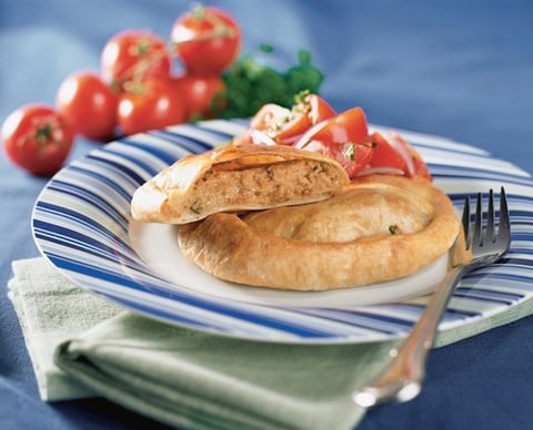MINI TOURTIÈRES FEUILLETÉES DE CRETONS À LA MOUTARDE