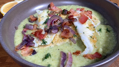 Filets de Sole sur Crème de Brocoli