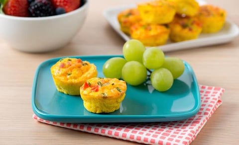 Minifrittatas au Jambon et au Cheddar