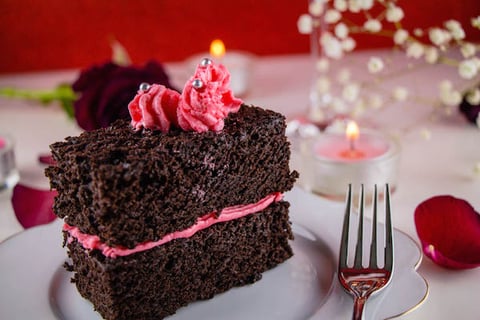 Moelleux au Chocolat et à la Rose