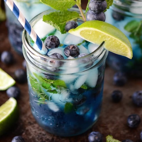 MOJITO À LA MYRTILLE
