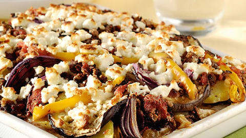 Moussaka Végétarienne et Légumes Grillés