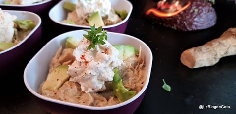 Mousse D'avocat au Thon, Raifort et Ricotta