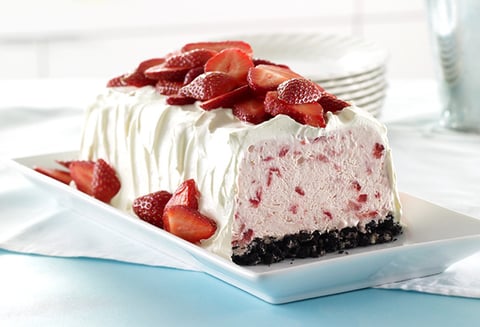 Mousse Glacée aux Fraises