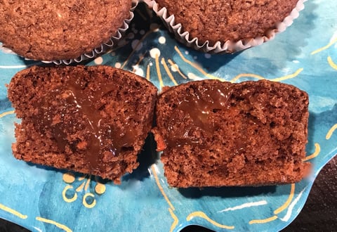 Muffin Chocolat et Caramel