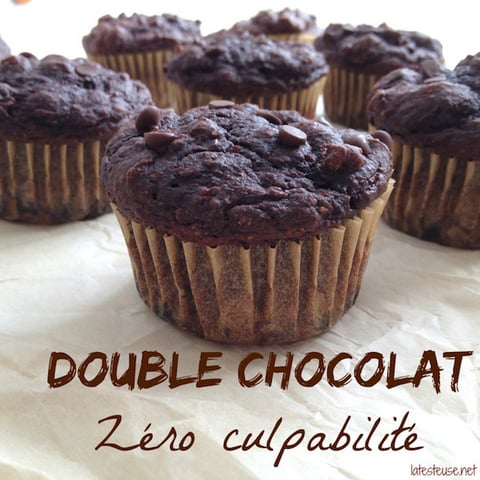Muffin Double Chocolat Zéro Culpabilité