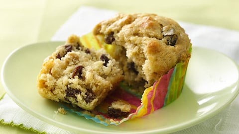 Muffins aux Bananes et aux Raisins Secs