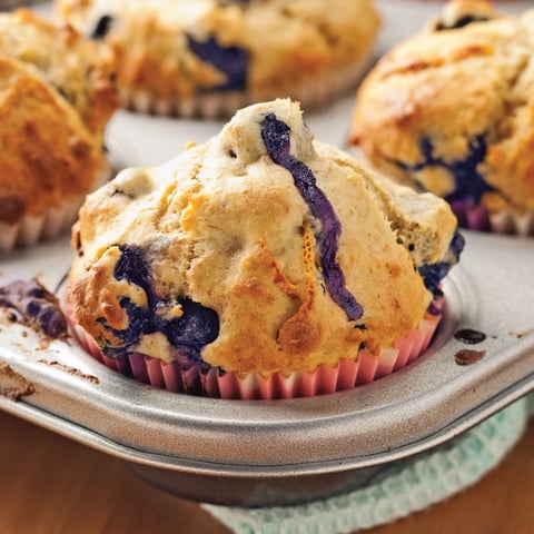 Muffins aux Bleuets et à L'orange