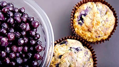 Muffins aux Bleuets et à L'orange