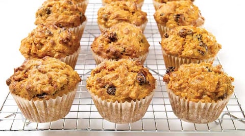 Muffins aux Carottes et aux Raisins