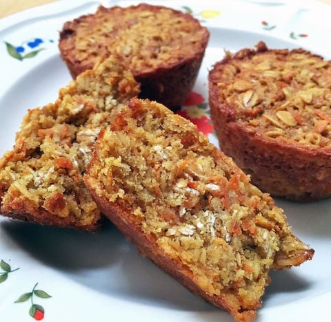 MUFFINS AUX CAROTTES ET AVOINE