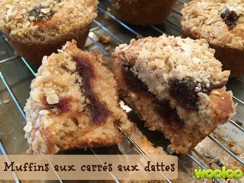 Muffins aux Carrés aux Dattes
