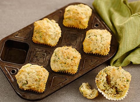 Muffins aux Courgettes et au Fromage