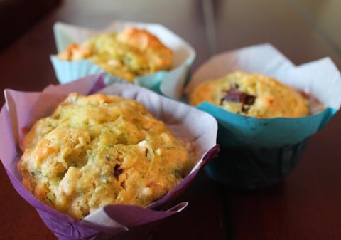 MUFFINS AUX COURGETTES ZUCCHINIS SANTÉ
