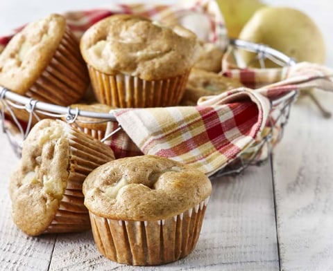 Muffins aux Poires Épicés