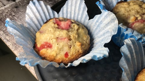 Muffins Avoine Fraises et Cannelle