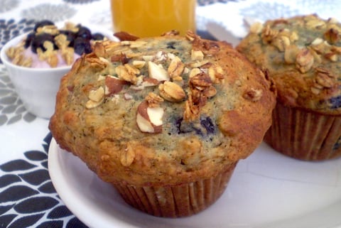 Muffins Bleuets et Granola
