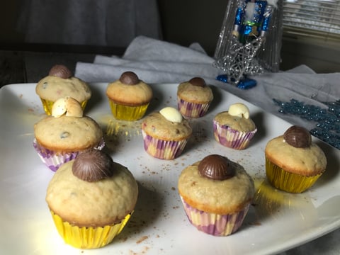 Muffins Bleuets Framboises et Bananes