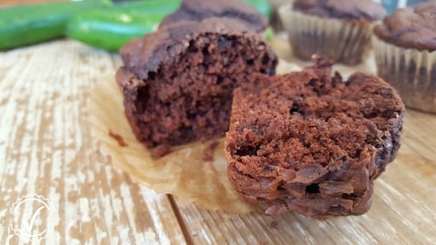 Muffins Moelleux au Chocolat & Zucchini