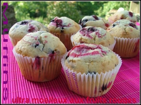 Muffins Ultra Moelleux au Mascarpone & Fruits Rouges