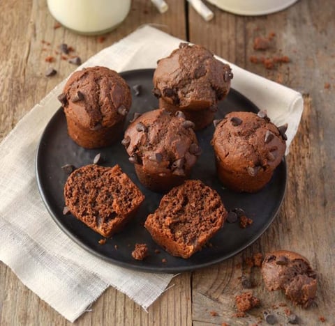 Muffins Vegan au Chocolat Noir