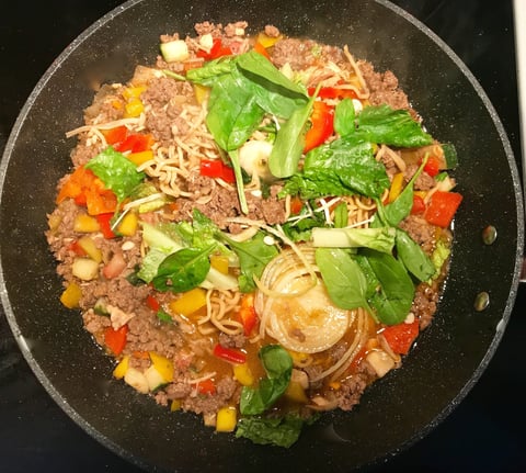 Nouilles Asiatiques et Légumes